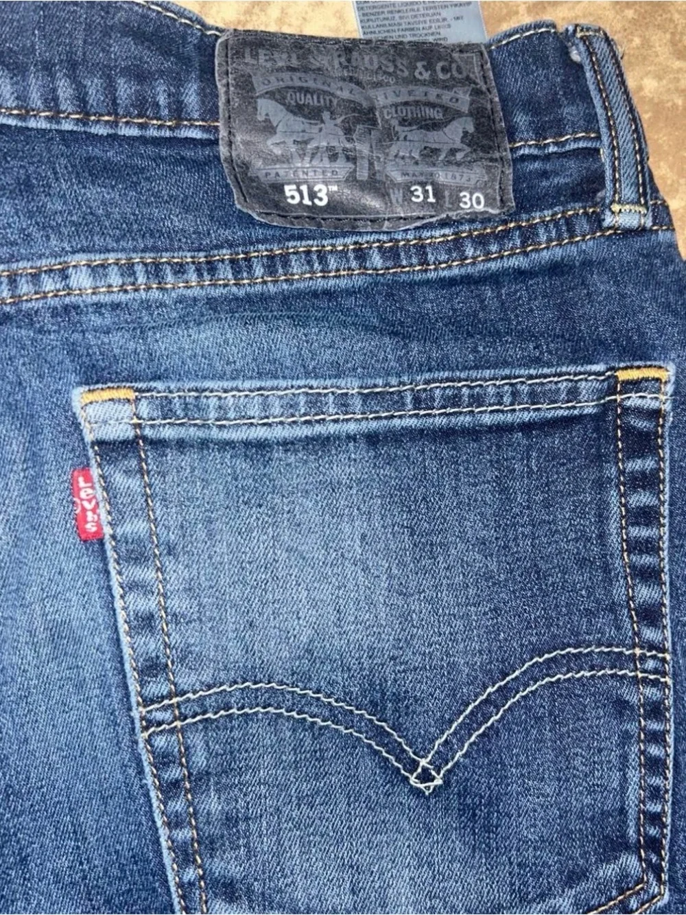 Levi’s Men's Dark Blue Slim Straight Jeans size31x30